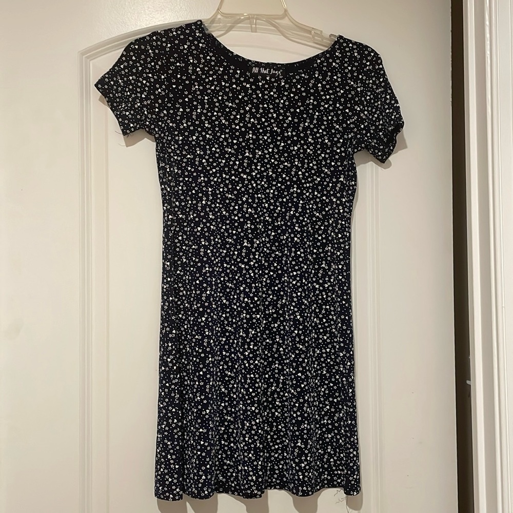 Navy blue girl dress